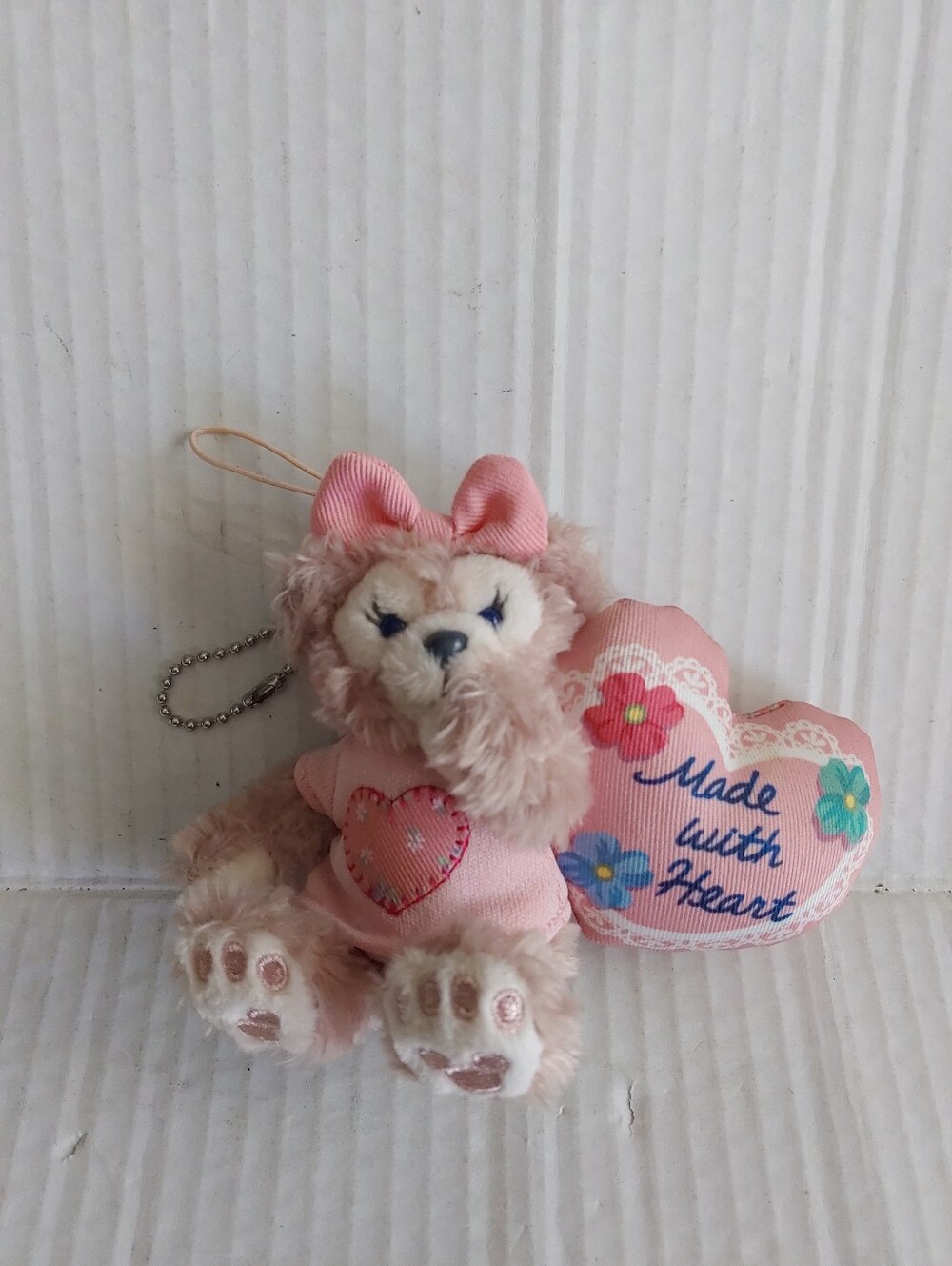 ShellieMay Bear Plush keychain "Duffy's Heartwarming Days" Rare Tokyo DisneySea
